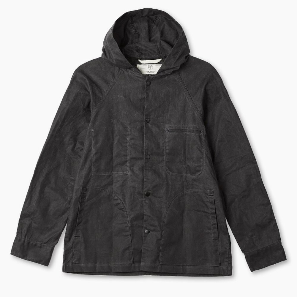 Rogue Territory Hooded Waxed Ridgeline Jacket  Graphite XXL RGT